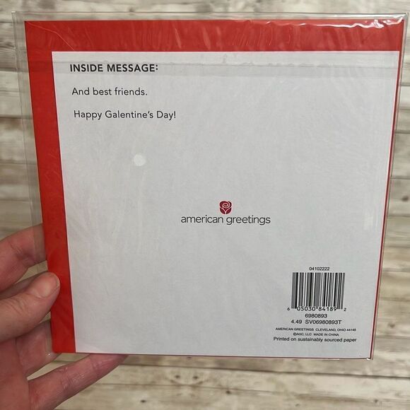 Galentine’s Day Card by American Greetings 6.25” x 6.25” Brand New in Package - Picture 3 of 3